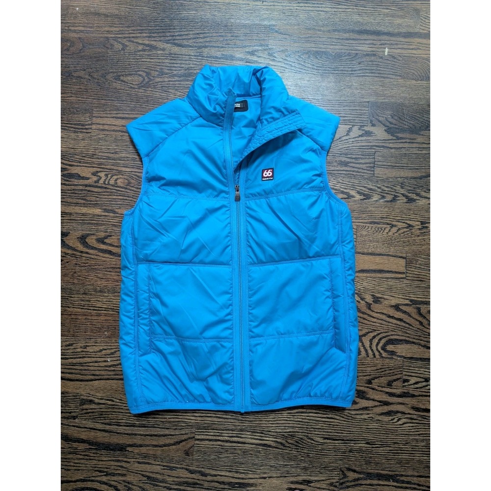 66 North Iceland Vatnajokull Primaloft Vest Nylon Insulated Blue Size M Medium